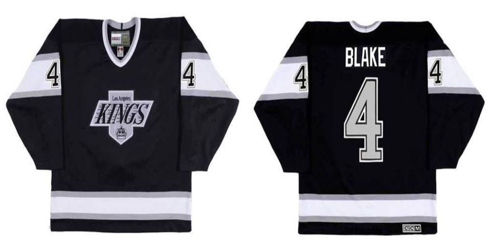 2019 Men Los Angeles Kings #4 Blake Black CCM NHL jerseys->los angeles kings->NHL Jersey